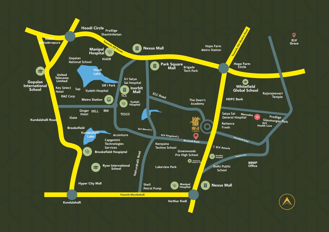 elv high garden locationmap